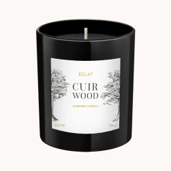 ÉCLAT Cuir Wood Duftkerze aus Sojawachs