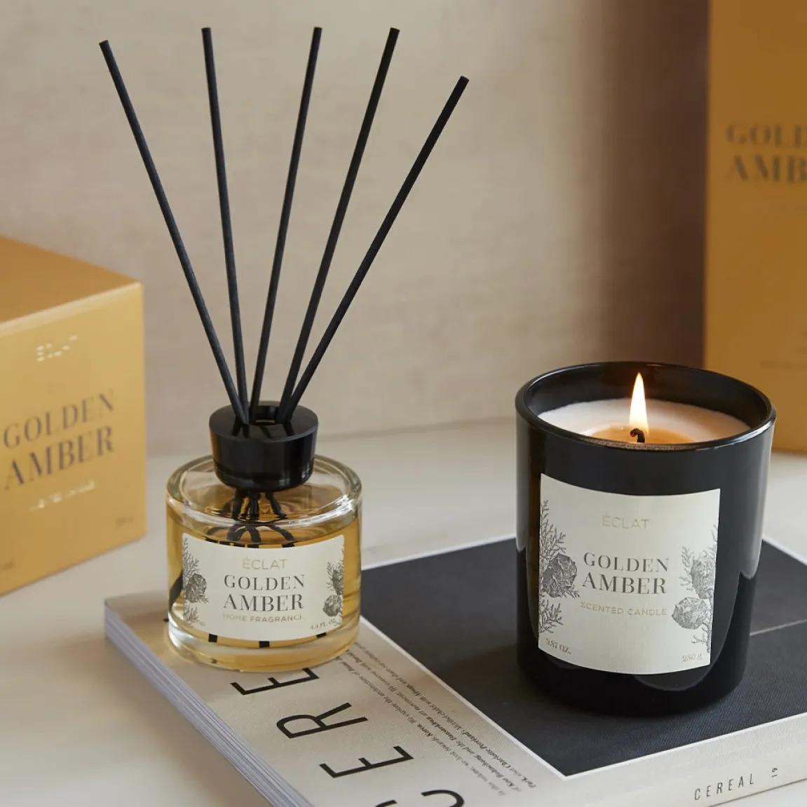 ÉCLAT Golden Amber Raumduft Duftstäbchen