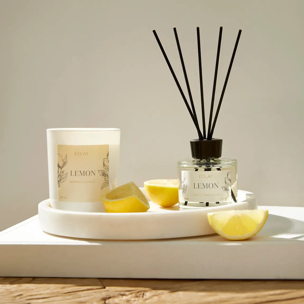 ÉCLAT Lemon Duftkerze aus Sojawachs