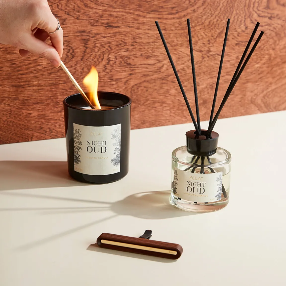 ÉCLAT Night Oud Duftkerze aus Sojawachs
